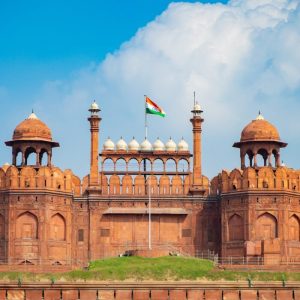 Red Fort also known as Lal Qila is located in New Delhi, India, UNESCO World Heritage Sites